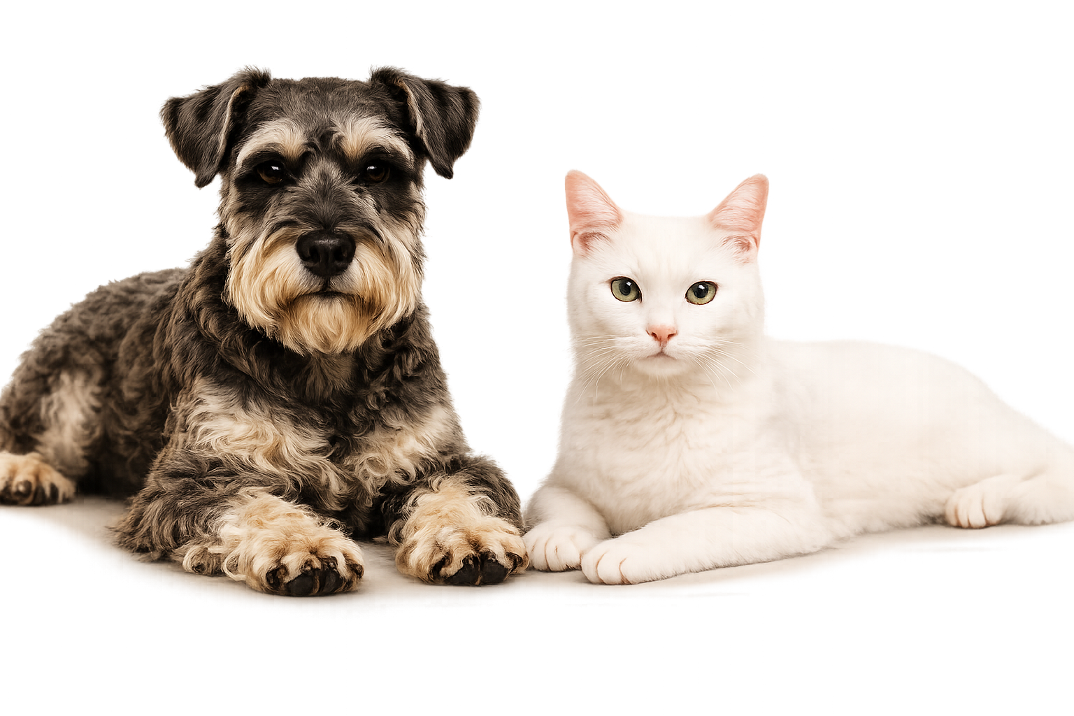 Perro y gato protagonistas de Coratto Pet