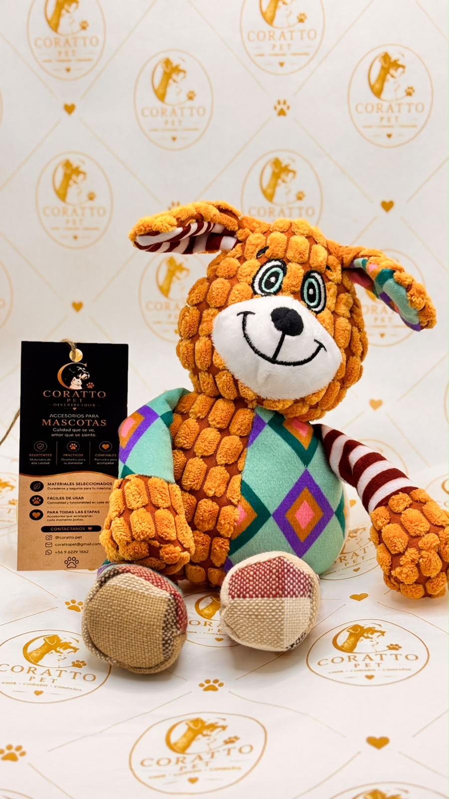 Peluche coratto